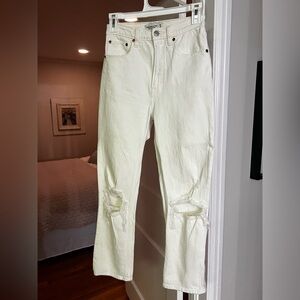 Abercrombie ankle straight jeans